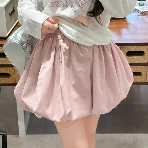 港味风格高腰显瘦半身裙