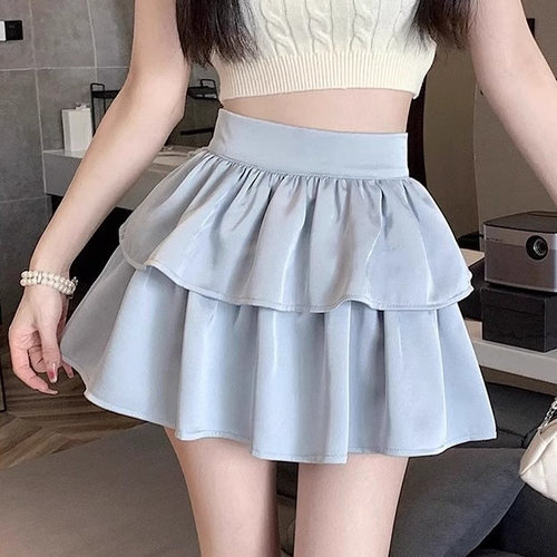 港味风格蛋糕蓬蓬短裙女夏季新款