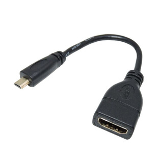 微型MicroHDMI转HDMI标准 手机mirco-hdmi转HDMI转接线微型转标准