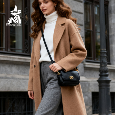 轻奢真皮新款复古通勤斜挎包包