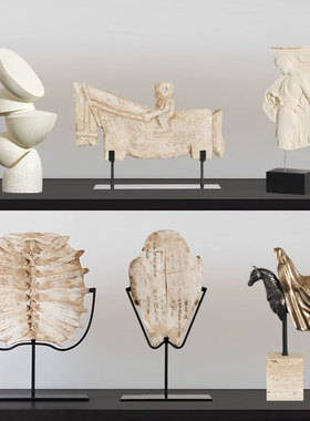 仿古艺术甲古文化石雕塑工艺摆件