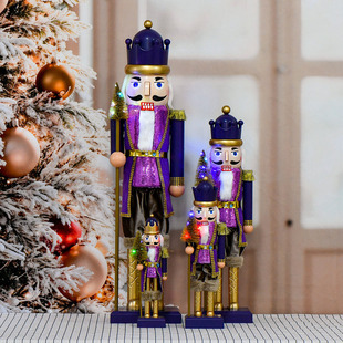 发光音乐圣诞树胡桃夹子士兵大摆件圣诞节商场酒店场景布置装饰品