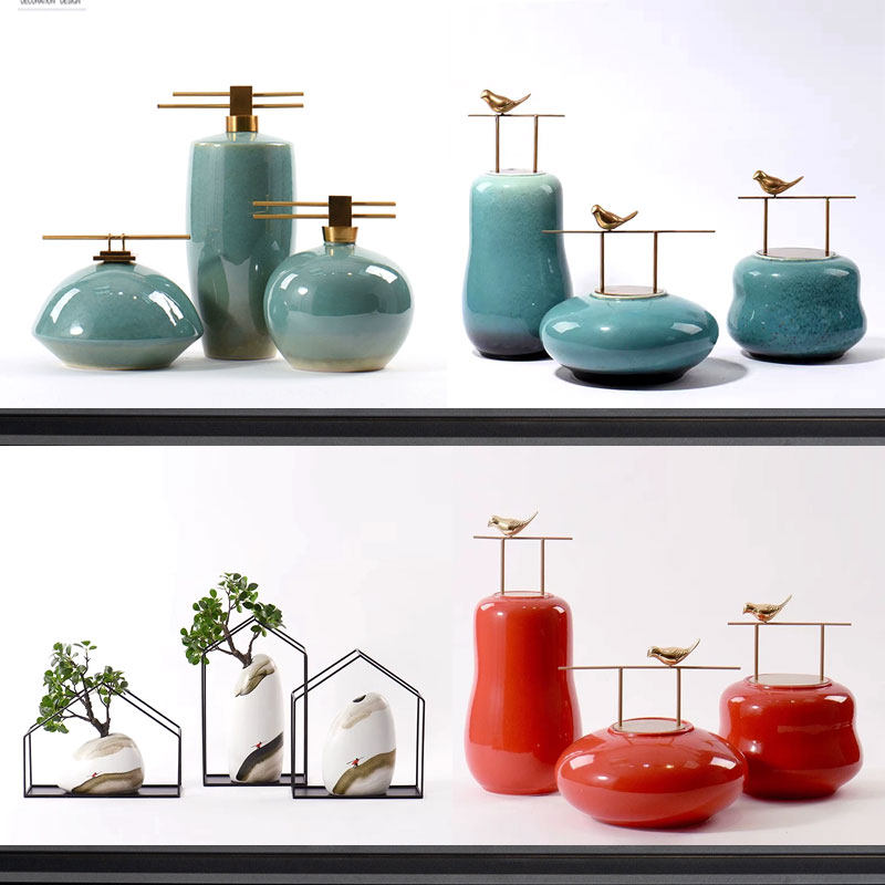 中式美学禅意陶罐收纳罐摆件样板房售楼处客厅酒柜书房茶室装饰品,家居饰品,装饰摆件,淘宝优惠券,粉丝福利购,淘宝优惠卷