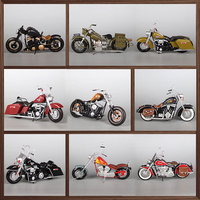 印第安哈雷摩托车模型摆件