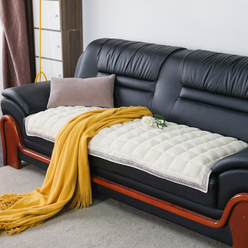 传统手工拼接沙发垫四季通用防滑加厚客厅韩式馒头垫子灯芯绒坐垫