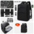 Elegant Black Large Double Compartment Upgraded Version with Black Small Backpack[223]