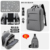 Fashionable Gray Small Size Double Compartment Standard Edition with Gray Chest Bag[223]