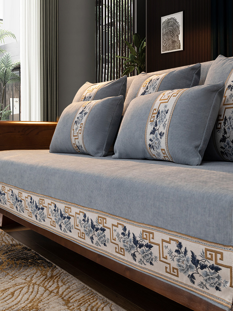 高档防滑轻奢靠背巾坐垫子