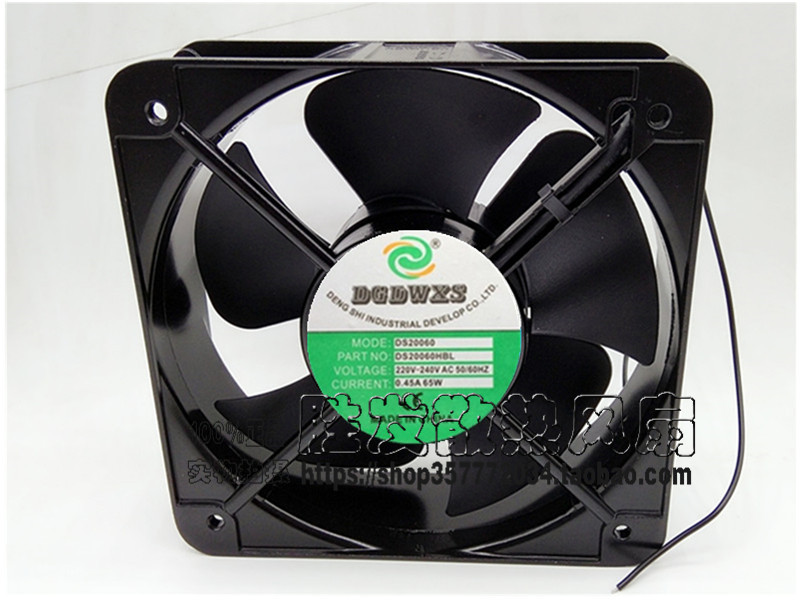全新正品DGDWXS DS20060/22060HBL工业220V机柜散热风扇