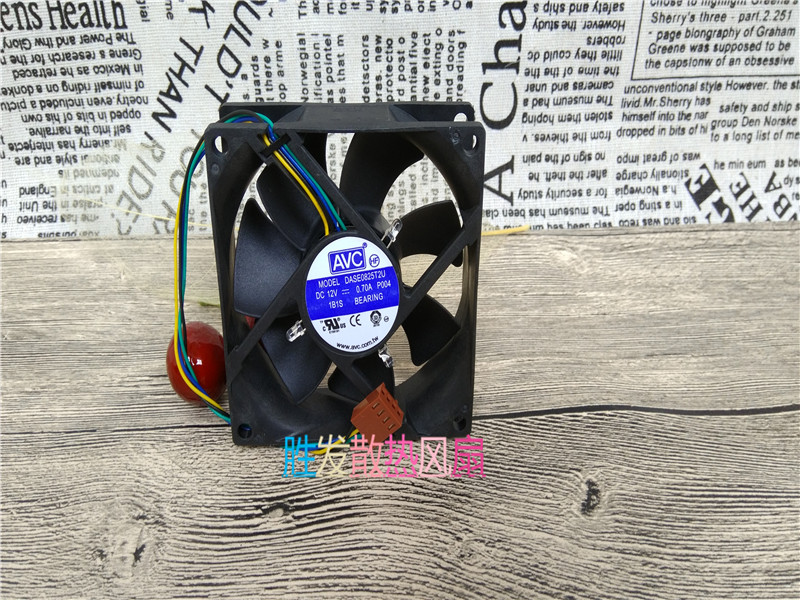 AVC 8025滚珠四线温控调速风扇cpu机箱风扇（DASE0825T2U)