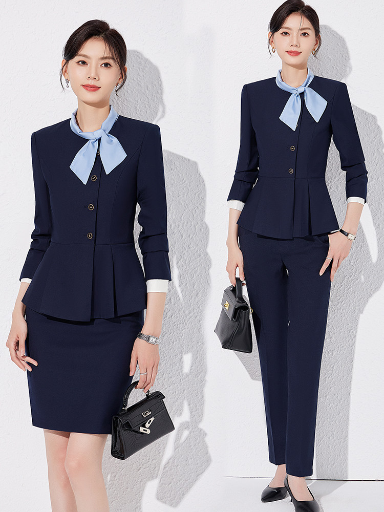 采购产品女性职业套装,春秋空姐制服,酒店前台接待工作服,珠宝