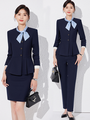 采购产品女性职业套装，春秋空姐制服，酒店前台接待工作服，珠宝
