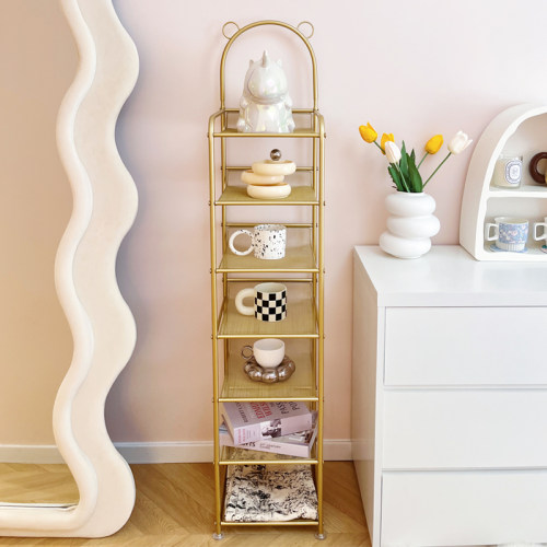 铁艺电视柜旁客厅水杯杯子置物架落地角落杯架夹缝装饰收纳柜