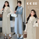 新款 设计感百搭上衣两穿背心裙韩版 孕妇装 长袖 两件套 套装 2025秋季