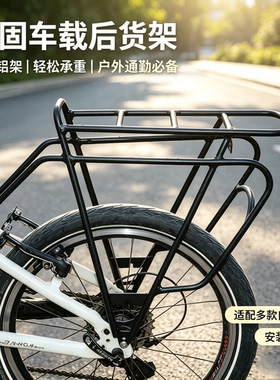 大行折叠车自行车后货架20寸D7D10后衣架sp8加高加强铝合金尾座架