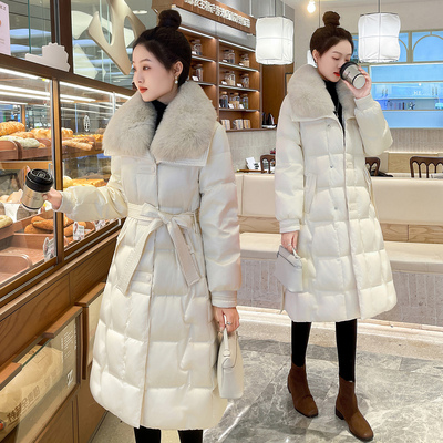 巨好看的羽绒服女2025冬季新款长款气质收腰加厚高端大毛领外套