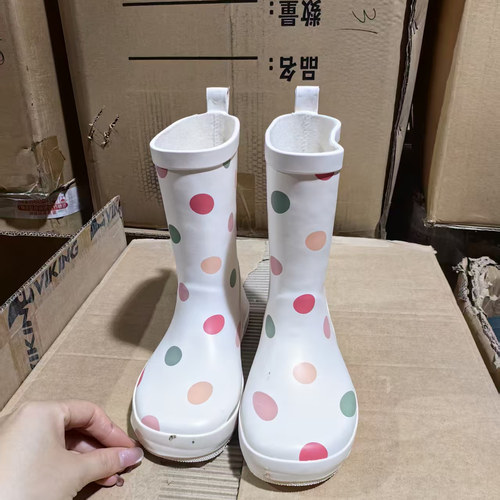 大中小男女童儿童水鞋雨靴防水