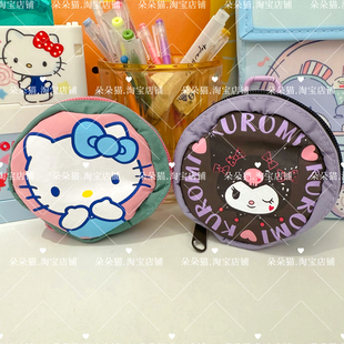 泰系进口正品 三丽鸥HelloKitty凯蒂猫零钱包尼龙度假风硬币包小包