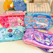 少女心卡通可爱猫咪水怪库洛米儿童单肩斜挎包外出保温水杯收纳包