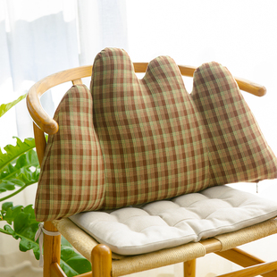 阳春小镇腰枕靠垫办公椅靠背垫工位腰靠垫护腰座椅腰托可拆洗久坐