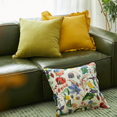 阳春小镇荷叶边简约抱枕客厅沙发靠垫床头靠枕椅子靠背办公室腰枕