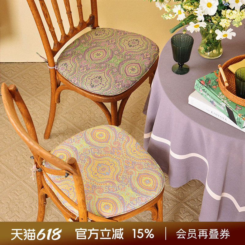 阳春小镇餐桌椅垫家用坐垫座垫办公室四季通用红木中式马蹄形棉