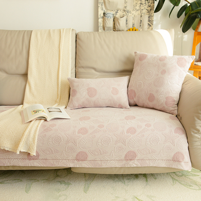 阳春小镇沙发垫沙发巾棉四季通用高端轻奢防滑高级感高档靠包定制