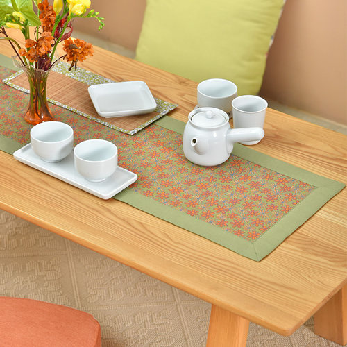 阳春小镇茶旗桌旗棉麻