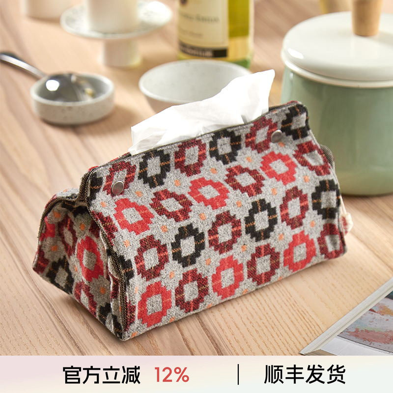 简约纸巾盒客厅创意抽纸盒布艺