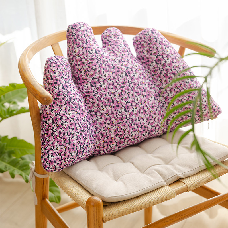 阳春小镇腰枕靠垫办公椅靠背垫工位腰靠垫护腰座椅腰托 托可拆洗