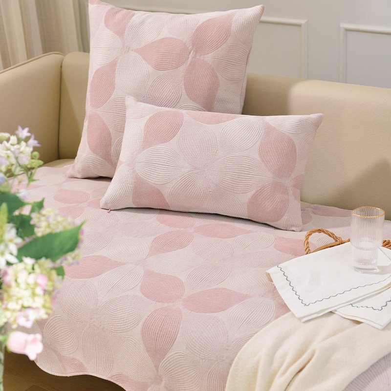 阳春小镇异形沙发巾沙发垫棉四季通用高级感轻奢高档靠包防滑定制