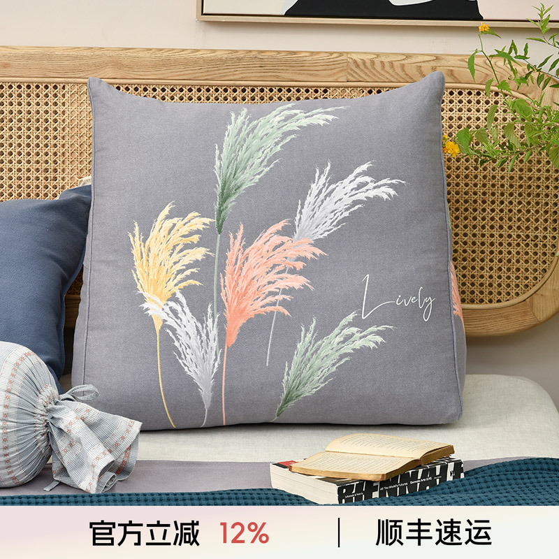 阳春小镇飘头靠垫软包纯棉沙发