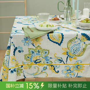 台布ins美式 阳春小镇桌布布艺餐桌北欧茶几桌布田园欧式 餐布