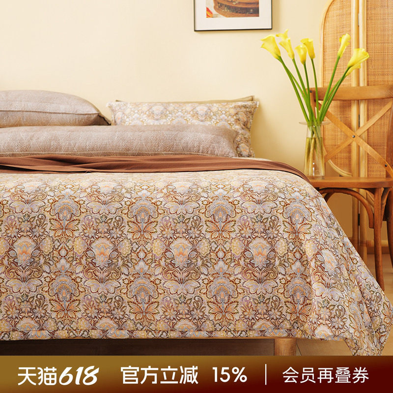 阳春小镇床上四件套复古四季通用床单被罩结婚床品轻奢高级感定制