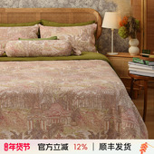 阳春小镇椰林床上四件套全棉纯棉床单被罩枕罩床品结婚轻奢高级感