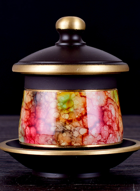 佛前观音圣水杯黄铜纯供奉