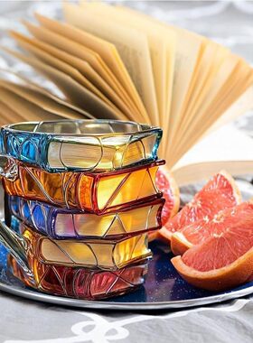 亚马逊新款 Painted Book Mug 家居创意彩绘书杯马克杯咖啡杯摆件