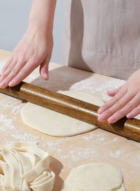 鸡翅木擀面杖家用面棒实木擀面棍擀皮棍圆头饺子皮棍烘焙工具