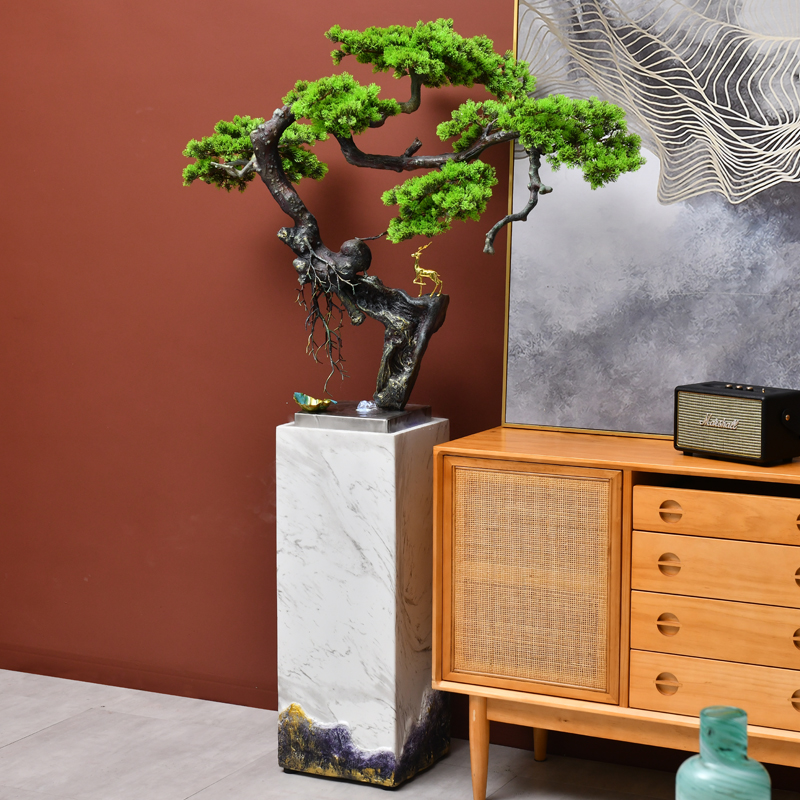 办公室招财流水落地装饰品摆件