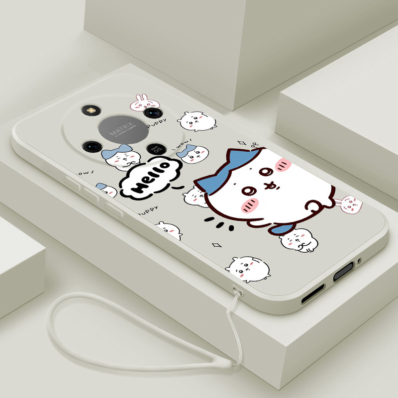 适用荣耀x70i手机壳新款荣耀x60pro液态硅胶保护套x50GT镜头全包x50i防摔x50i+软壳honor男女生创意卡通跳舞