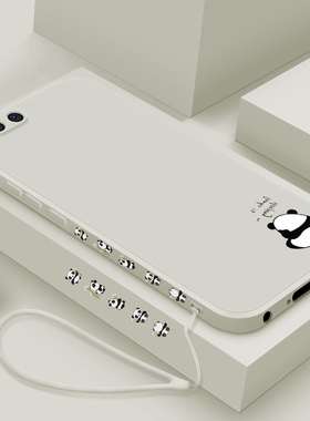 适用小米note3手机壳新款xiaomi6液态硅胶保护套六男女生小米6X镜头全包防摔软壳小米5x个性创意简约外壳熊猫