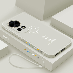 适用华为nova13手机壳新款nova13pro液态硅胶保护套por镜头全包防摔软壳PSD-AL00男女生navo简约时尚外壳晴天