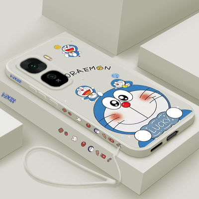 适用iqooneo10手机壳新款iqooneo10pro+液态硅胶软壳vivo镜头全包防摔保护套por十男女生潮牌卡通时尚机器猫