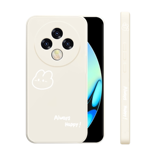 适用oppoa3pro手机壳新款A3pro液态硅胶保护套A3i男女情侣A3iplus镜头全包防摔软壳个性创意PJY110卡通开心兔
