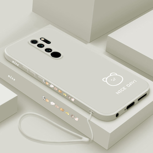 红米note8液态硅胶手机壳个性