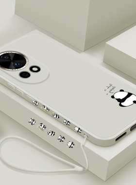 适用华为nova13手机壳新款nova13pro液态硅胶软壳por镜头全包防摔保护套PSD-AL00男女生navo个性创意卡通熊猫