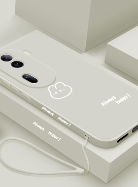 适用opporeno11手机壳新款reno11pro液态硅胶保护套pr0男女0pp0镜头全包防摔软壳por个性超薄简约外壳开心兔