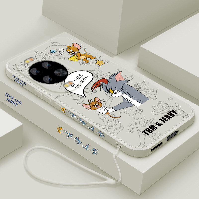 适用华为nova14手机壳新款nova14pro液态硅胶保护套14ultra镜头全包防摔14活力版软壳男女生网红卡通猫和老鼠