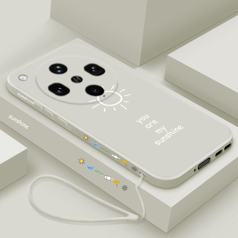 适用oppofindx8ultra手机壳新款findx8s液态硅胶保护套findx8s+镜头全包防摔软壳oppo男女生创意简约外壳晴天