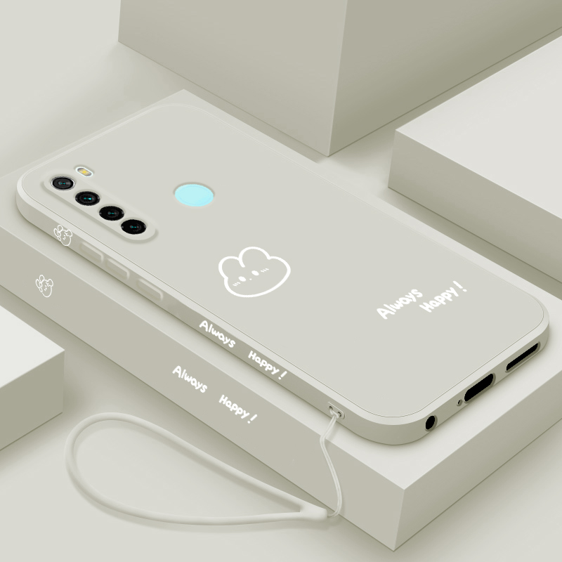 红米note8液态硅胶手机壳个性